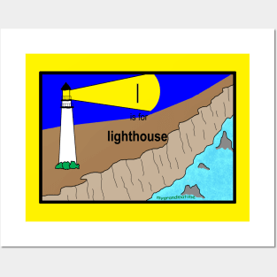 l is for lighthouse Posters and Art